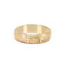 Thumbnail of Front view of the Hawthorn Bark Men's Wide Wedding Band in 14k gold, featuring a wide, deeply textured bark finish.