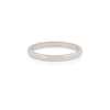 Thumbnail of Front view of the Timeless Love 2mm Wedding Band in 14k white gold, a thin, polished wedding band.