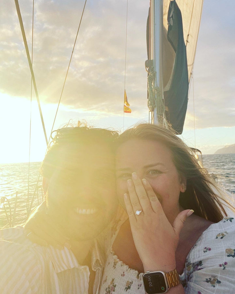 Stargazing, sailboats, and a sunset proposal | Modern Love Stories, Holly & Jared