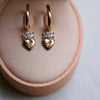 Thumbnail of Claddagh North Star Diamond Gold Earrings - 14k Gold