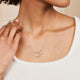 Hawthorn Twig Necklace - 14k White Gold