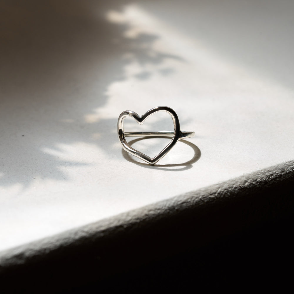 Sterling Silver Love Heart Ring