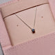 Full view of the Sterling Silver Star Necklace, showcasing the full length of the delicate chain and star pendant.