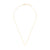 North Star Diamond Engraved Initial Necklace - 14k Gold