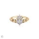 Claddagh Heart Cut Diamond Engagement Ring - 14k Gold