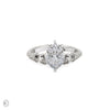 Thumbnail of Claddagh Heart Cut Diamond Engagement Ring - 14k White Gold