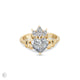 Thumbnail of Claddagh 2ct Heart Cut Diamond Engagement Ring - 14k Gold
