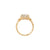 Claddagh 2ct Heart Cut Diamond Ring - 14k Gold