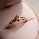 Claddagh North Star Diamond Gold Ring - 14k White Gold