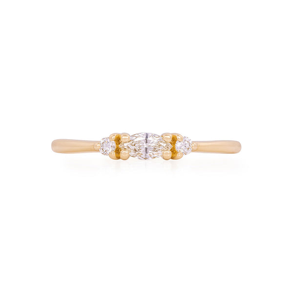 Daydreamer Ring - 14k Polished Gold Marquise Lab Grown Diamond Ring