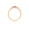 Daydreamer Ring - 14k Polished Gold Tanzanite & Diamond Ring