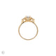 Top-down view of the Starlight Oval Diamond Engagement Ring in 14k solid gold, highlighting the large central oval diamond.