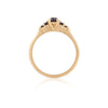 Evermore 0.25ct Black Diamond Engagement Ring - 14k Gold Polished Band