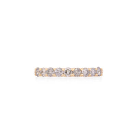 Forever Grey Diamond Eternity Ring - 14k Gold Twig Band