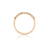 Thumbnail of Forever Grey Diamond Eternity Ring - 14k Gold Twig Band