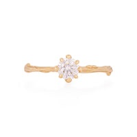 Forever 0.5ct Lab-Grown Diamond Engagement Ring - 14k Gold Twig Band