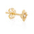 North Star Diamond Stud Earrings - 14k Gold