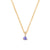 Lucky Star Birthstone Necklace - 14k Gold