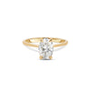 Thumbnail of Moonlight 1ct Lab-Grown Oval Diamond Engagement Ring - 14k Gold Polished Band