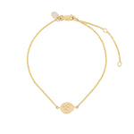 Thumbnail of Full view of the North Star Lab Grown Diamond Bracelet in 14k gold, featuring a star pendant on a delicate chain.