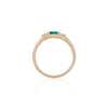 Daydreamer Ring - 14k Polished Gold Marquise Emerald & Diamond Ring