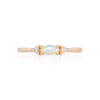 Daydreamer Ring - 14k Polished Gold Marquise Opal & Diamond Ring
