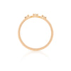 Stars in the Sky Eternity Ring - 14k Gold Polished Band Three Diamond Eternity Ring
