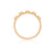 Stars in the Sky Eternity Ring - 14k Gold Polished Band Five Diamond Eternity Ring