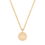 Thumbnail of Front view of the Worth Your Weight In Gold 1995 Stag Coin Necklace in 14k gold, featuring a polished coin pendant with a detailed stag motif.