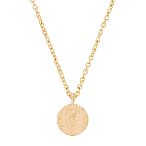 Alternative view of Worth Your Weight In Gold 1996 Stag Coin Necklace - 14k Gold