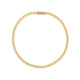 Wrist view of the Tomorrow Lab-Grown Diamond Tennis Bracelet in 14k gold, demonstrating its elegant drape and fit.