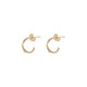 Thumbnail of Hawthorn Twig - 14k Gold Small Hoop Earrings