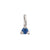 Lucky Star Birthstone Pendant - 14k White Gold