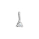 Close-up of the Lucky Star Birthstone Pendant in 14k white gold, featuring a Moonstone birthstone set within a star.