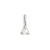 Lucky Star Birthstone Pendant - 14k White Gold