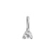 Close-up of the Lucky Star Birthstone Pendant in 14k white gold, featuring a Topaz birthstone set within a star.