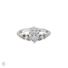 Thumbnail of Claddagh 0.5ct Heart Cut Diamond Engagement Ring - 14k White Gold