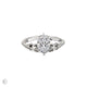 Thumbnail of Claddagh Heart Cut Diamond Engagement Ring - 14k White Gold