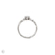 Claddagh Heart Cut Diamond Engagement Ring - 14k White Gold