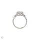 Claddagh 2ct Heart Cut Diamond Engagement Ring - 14k White Gold