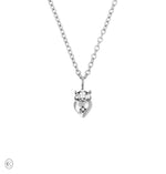 Thumbnail of Claddagh North Star Diamond Gold Necklace - 14k White Gold