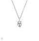 Thumbnail of Claddagh North Star Diamond Gold Necklace - 14k White Gold