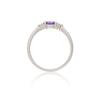 Daydreamer Ring - 14k Polished White Gold Tanzanite & Diamond Ring
