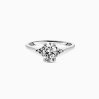 Thumbnail of Starlight - Oval Diamond Engagement Ring 14k White Gold