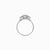 Dewlight 1ct Lab-Grown Diamond Oval Engagement Ring - 14k White Gold Polished Band