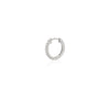 Thumbnail of Today Classic Diamond Eternity Huggies - 14k White Gold Earrings - Single