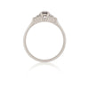 Thumbnail of Evermore 0.25ct Grey Diamond Engagement Ring - 14k White Gold Polished Band