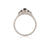 Evermore 0.25ct Black Diamond Engagement Ring - 14k White Gold Polished Band