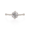 Thumbnail of Forever 1ct Grey Diamond Engagement Ring - 14k White Gold Twig Band