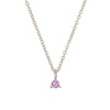 Thumbnail of Lucky Star Birthstone Necklace - 14k White Gold